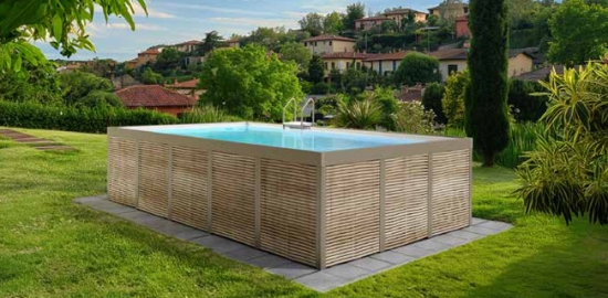 Immagine 0 di Piscina Fuori Terra Laghetto Antea in Bambù – Varie Misure