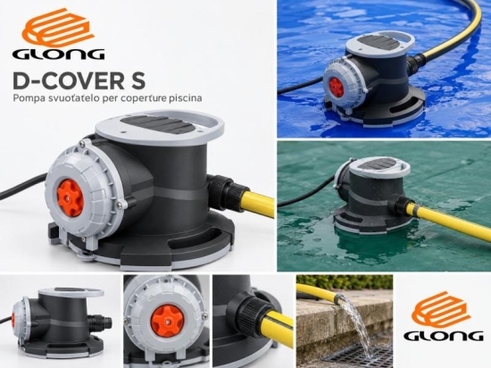 Immagine 1 di Pompa Svuota Telo Piscina GLONG D-COVER S Automatica 7000 l/h