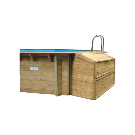 Immagine 7 di Tropica Rotonda Piscina Fuori Terra in Legno - 2 Misure Disponibili
